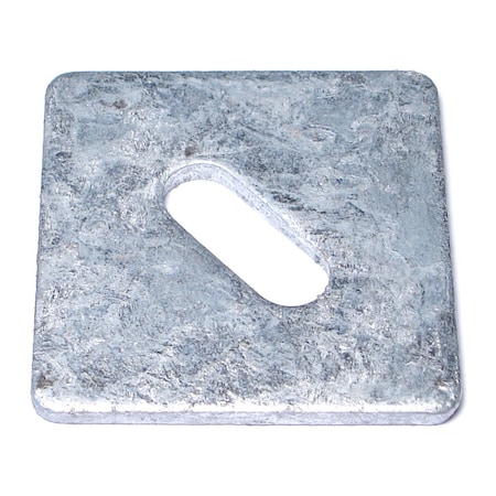 Midwest Fastener Square Washer, Fits Bolt Size 1/2 in , Steel Galvanized Finish, 16 PK 50263